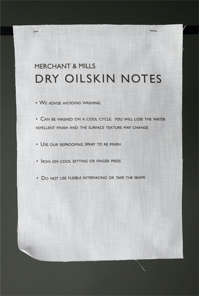 DRY WAXED ORGANIC COTTON OILSKIN Khaki dunkel