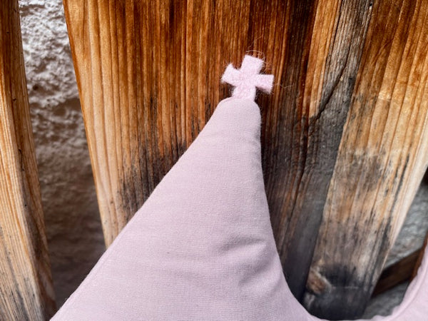 BERGEKISSEN Alpenglühen - aussen Baumwolle und Wolle, innen Schafwollfüllung