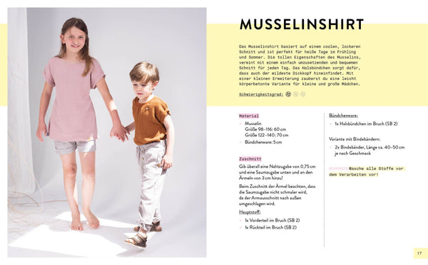 Mini-Masterclass - Nähen mit Musselin für kids