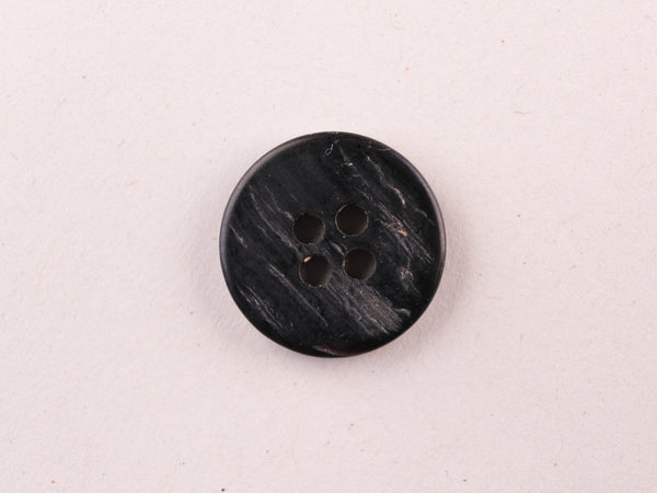BLACK PEN MUSCHELKNOPF, 14mm