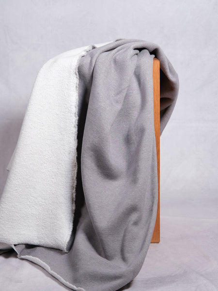 SHERPA STEINGRAU MIT SHERPA/LAMMFLEECE INNENSEITE